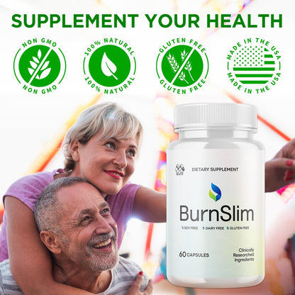 (2 Pack) Burn Slim Capsules, Official Burnslim Pills with All Natural Ingredients, Advanced Burn Slim Health and Wellness Vitamin Supplement Supporting Active Lifestyle for Women & Men (120 Capsules) MJOAu supplements