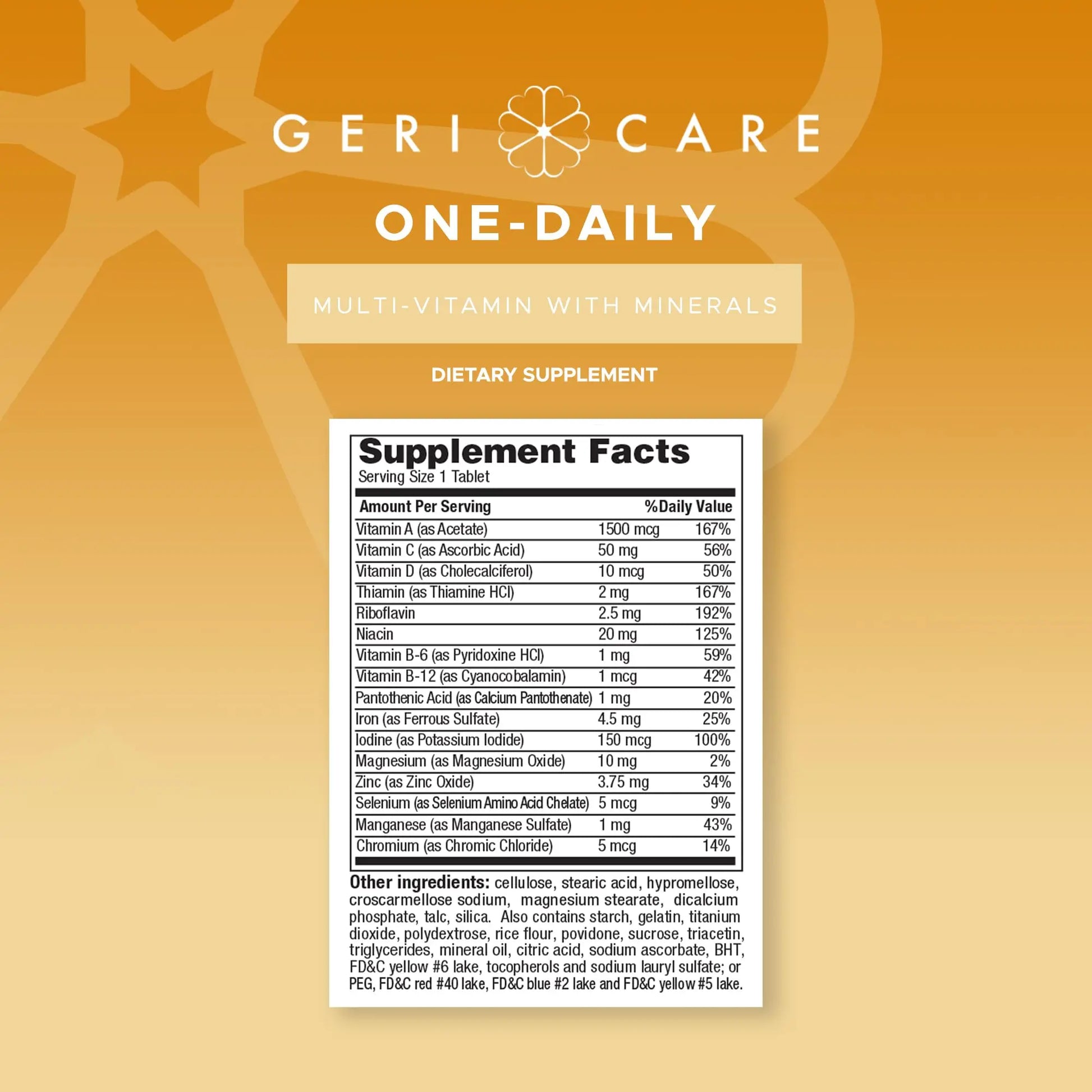 GeriCare One-Daily Multi-Vitamin & One-Daily Multi-Vitamin + Minerals Bundle – Complete Daily Nutritional Support with Essential Minerals for Energy GeriCare Au supplements