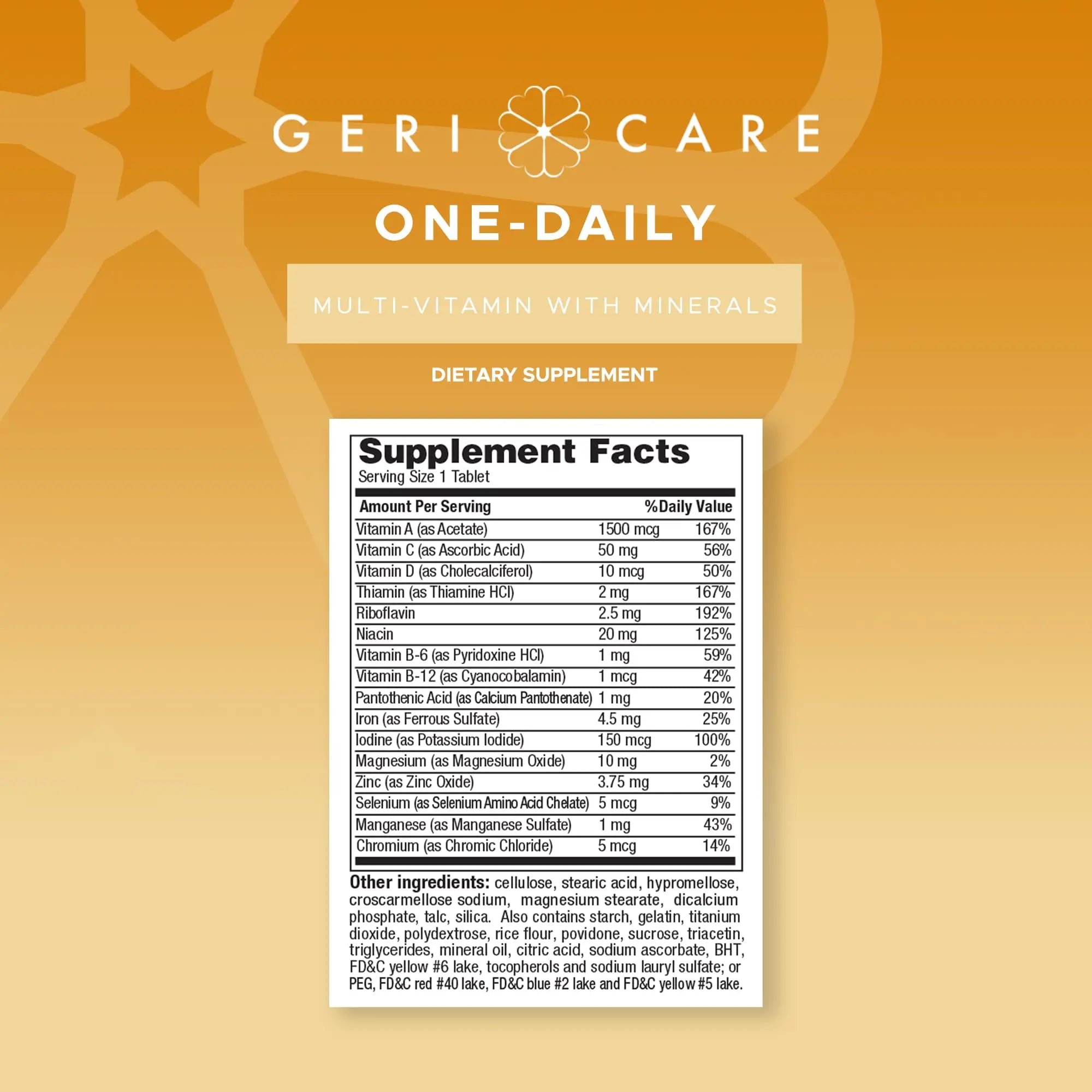 GeriCare One-Daily Multi-Vitamin & One-Daily Multi-Vitamin + Minerals Bundle – Complete Daily Nutritional Support with Essential Minerals for Energy GeriCare Au supplements