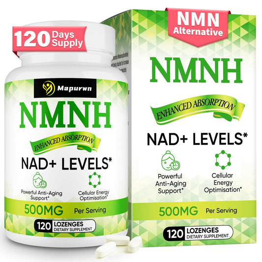 Mapurwn NMNH (Dihydronicotinamide Mononucleotide), NMN Supplement, 500mg per Serving NAD Supplement to Boost NAD+ Levels As We Age for Women & Men, Anti-Aging, Energy, Focus, 120 Count MapurwnBuy Supplements Australia