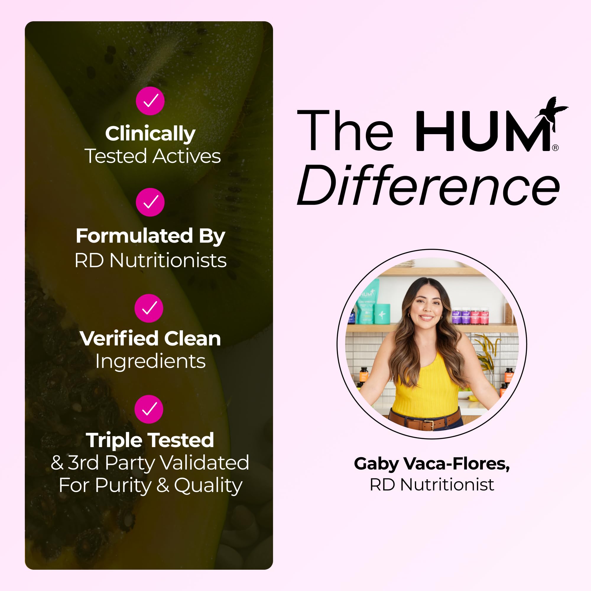 HUM Hair Strong Daily Hair Growth Gummies with Biotin, Zinc, Vitamin B12 to Support Growth, Folic Acid & Vitamin B12 Gummy Vitamins for Healthy Hair Support for Women and Men, 60 Gummies HUM Au supplements