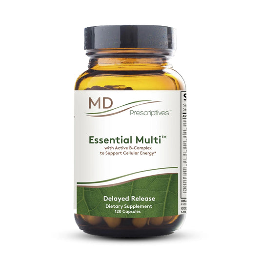 MD Prescriptives - Essential Multi (Delayed Release) - Multivitamin Mineral Complex Supplement for Enhanced Hormone Support - 120 Capsules MD PrescriptivesAU supplements
