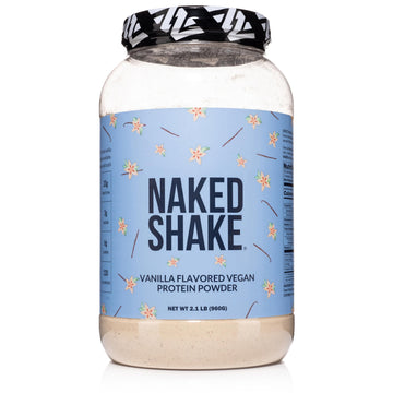 NAKED Shake - Vanilla Protein Powder - Plant Based Protein Shake with Mct Oil, NSF Certified, Gluten-Free, Soy-Free, No Gmos Or Artificial Sweeteners - 30 Servings