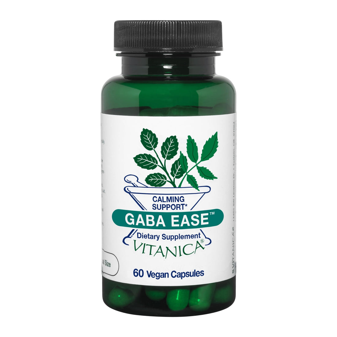 Vitanica, GABA Ease, Calming Support, Vegan, 60 Capsules Vitanica Au supplements