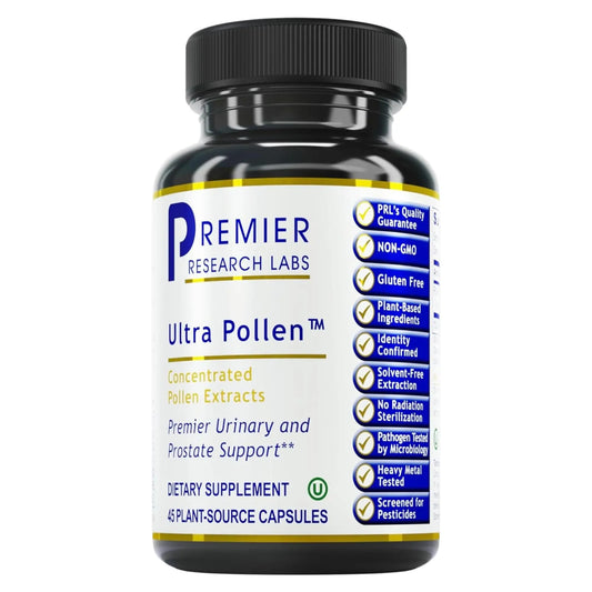 Premier Research Labs UltraPollen - Bee Pollen Supplement, Rye Pollen Extract, Prostate Health, Bee Pollen Extract from Rye Flower with Amino Acids, Supplement for Men & Women- 45 Vegetarian Capsules Premier Research LabsAU supplements