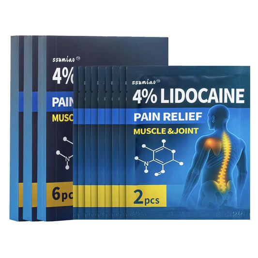 18 pcs Lidocaine Pain Relief Patches 4% - Long-Lasting Hydrogel Pain Patch with Lavender Scent | Flexible & Discreet for Back, Neck, Arthritis, Muscle & Joint Discomfort | (3 Packs) ssumiaoAU supplements