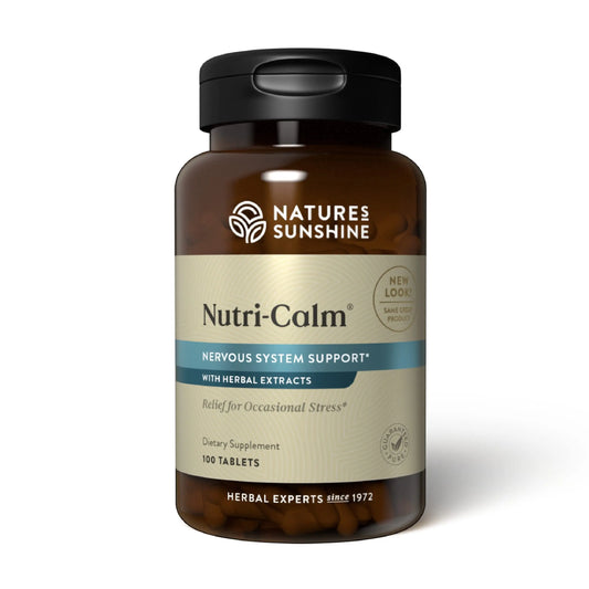 Nature's Sunshine Nutri-Calm- Herbal Stress Relief Supplement for Natural Relief, Mood Support and Boost, Nervous System Support - 100 Count Nature's SunshineAU supplements