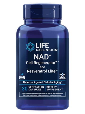 Life Extension NAD+ Cell Regenerator™ and Resveratrol Elite™*, nicotinamide riboside, Trans-resveratrol, quercetin, Fisetin, Heart Health, Healthy Aging, Vegetarian, Non-GMO, Gluten Free, 30 Capsules Life Extension Au supplements