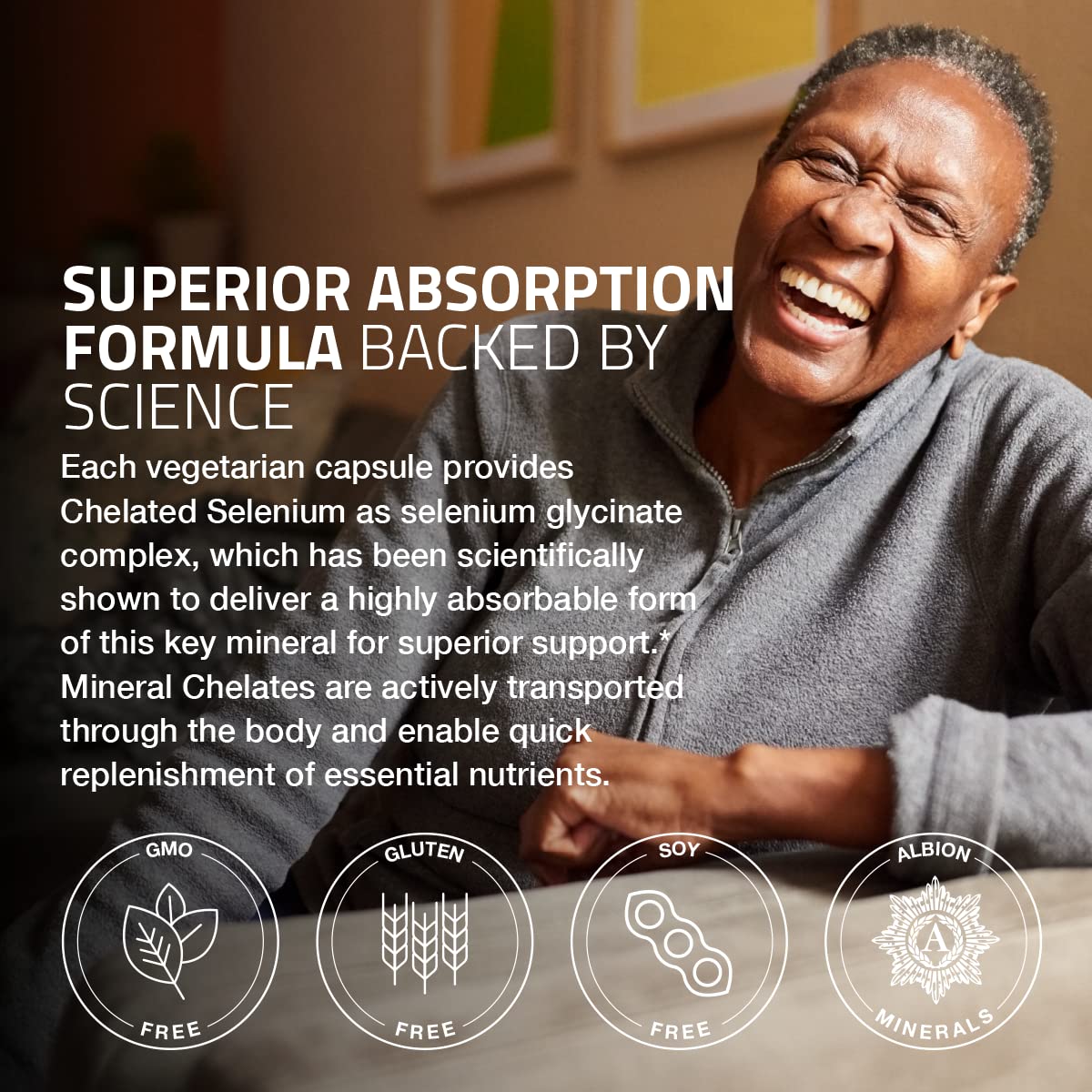 Bronson Selenium 200 mcg – Yeast Free Chelated Amino Acid Complex - Essential Trace Bronson Au supplements