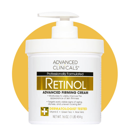 Advanced Clinicals Retinol Body Lotion & Face Moisturizer | Visible Anti Aging Skin Care Retinol Body Cream For Women & Men Targets Look Of Fine Lines Advanced ClinicalsUS supplements