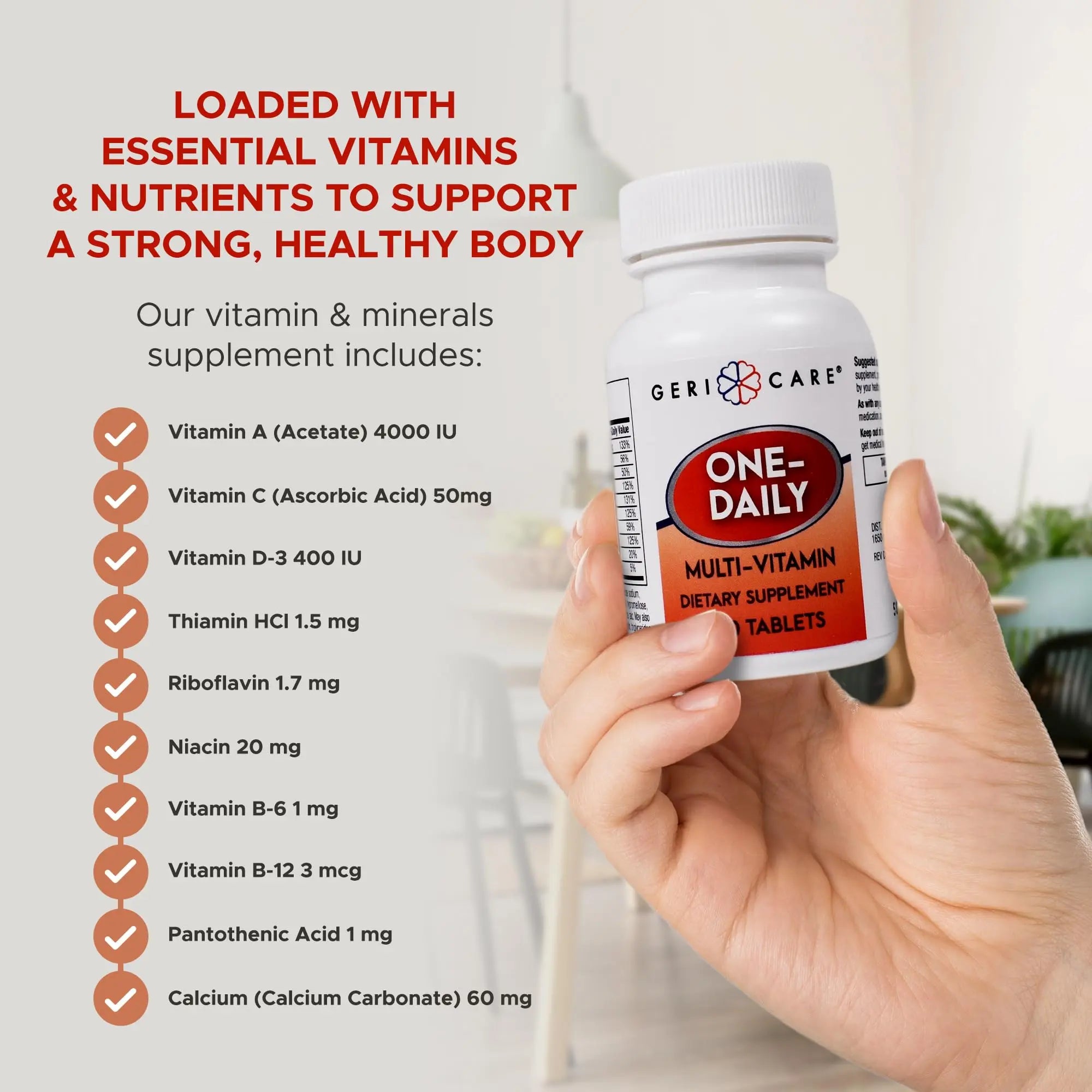 GeriCare One-Daily Multi-Vitamin & One-Daily Multi-Vitamin + Minerals Bundle – Complete Daily Nutritional Support with Essential Minerals for Energy GeriCare Au supplements