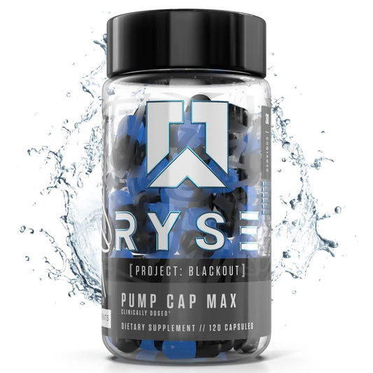 RYSE Up Supplements Project Blackout Pump Cap Max | Stimulant Free Pump Formula RYSE Up SupplementsUS supplements