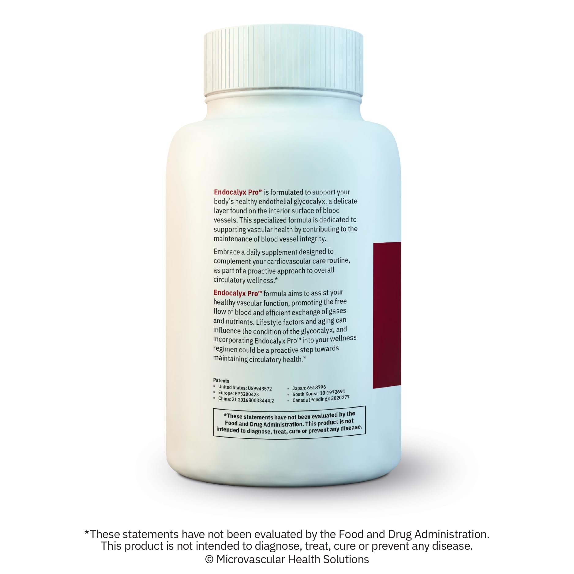 MYBODYRX Endocalyx Pro Supplement – Endothelial Glycocalyx Support 120 Capsules - Vascular & Microcirculation Health – Clinically-Studied – Patented – Supports Nitric Oxide Functions MYBODYRX Au supplements