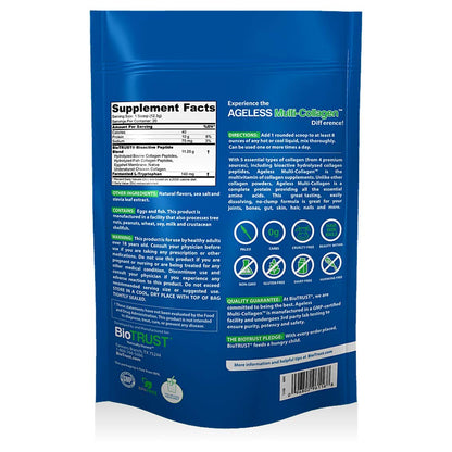 BioTrust Ageless Multi Collagen 5-in-1 Protein Powder (Vanilla) BlenderBottle Bundle BioTrustUS supplements