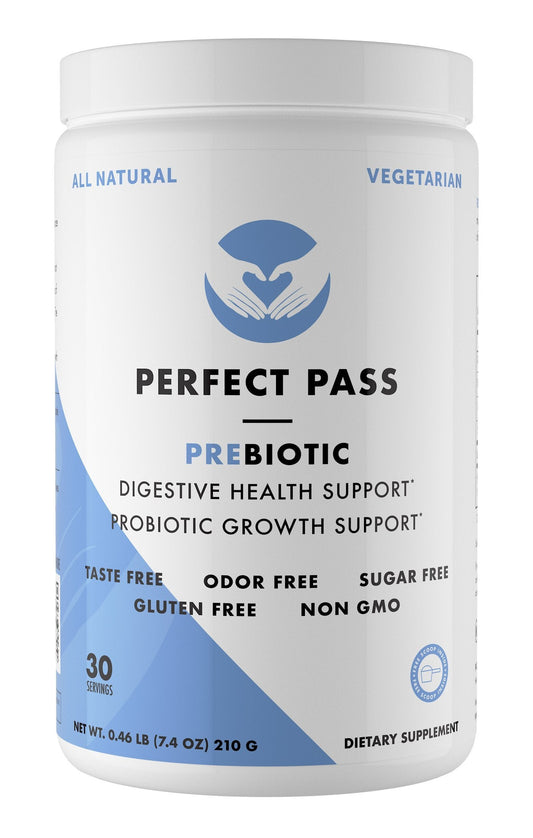 PERFECT PASS Prebiotic PHGG Partially Hydrolyzed Guar Gum 210g Powder - 100% Natural Gluten Free Non GMO - Certified Kosher Vegetarian Sugar Free PERFECT PASSUS supplements