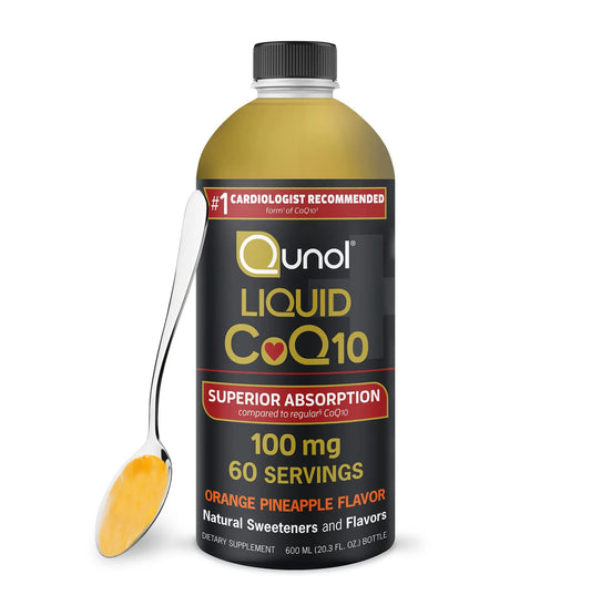 Qunol Liquid CoQ10 100mg, Superior Absorption Natural Supplement Form of Coenzyme QunolAU supplements