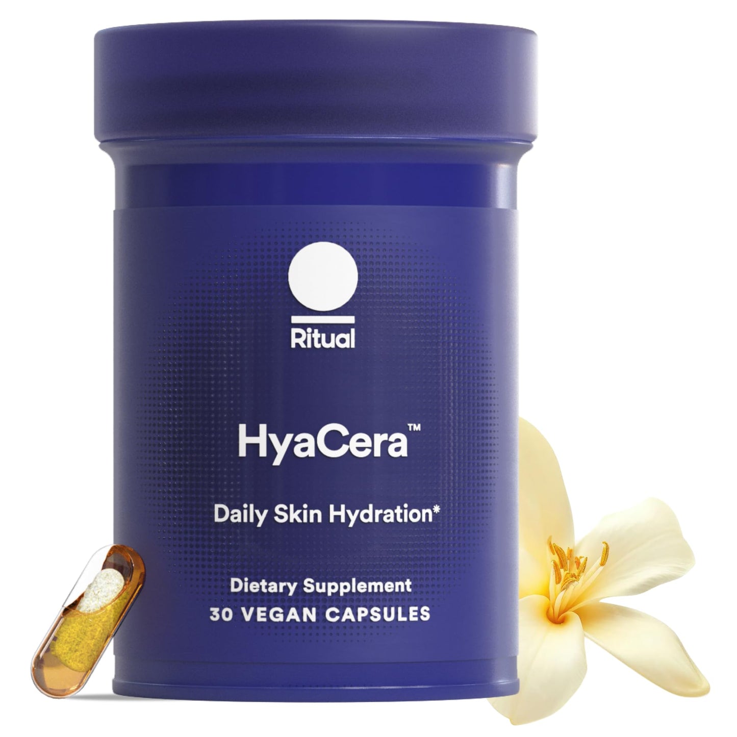 Ritual Hyaluronic Acid Skin Supplement - With Hyabest® and Ceratiq® - HyaCera Clinically Proven to Reduce Wrinkles, Fine Lines & Improve Skin Smoothness RitualUS supplements