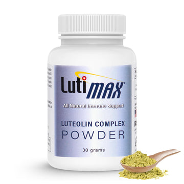 Lutimax Luteolin Complex Powder Brain Supplement with Rutin - Nootropic Brain Supplements for Memory and Focus to Improve Brain Health - Antioxidant Supplement for Immune Support - 100 Servings Solo Luti Au supplements