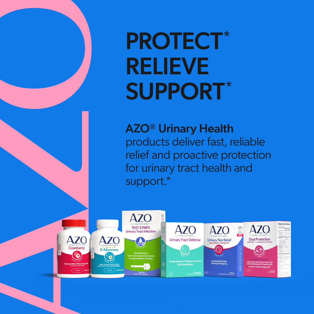 AZO Urinary Pain Relief Maximum Strength | Fast Relief of UTI Pain, Burning & Urgency | Targets Source of Pain | #1 Most Trusted Brand | 48 Tablets AZO uk supplements