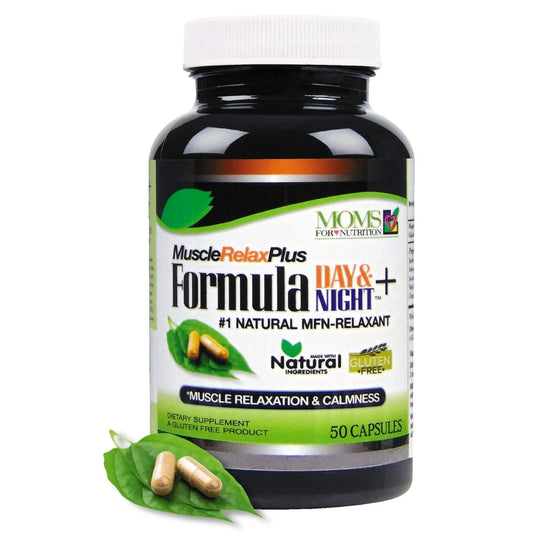 All Natural Muscle Relax Formula Plus - 50 Capsules - Daytime/Nighttime Natural Relaxant Moms For NutritionAU supplements