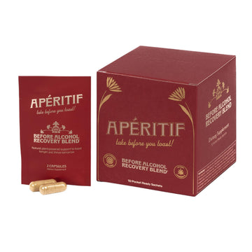 Apéritif Before Alcohol Recovery Supplement - DHM (Dihydromyricetin), Milk Thistle, Turmeric & B Vitamins - Hydration & Liver Support for Morning Clarity Apéritif Health Au supplements