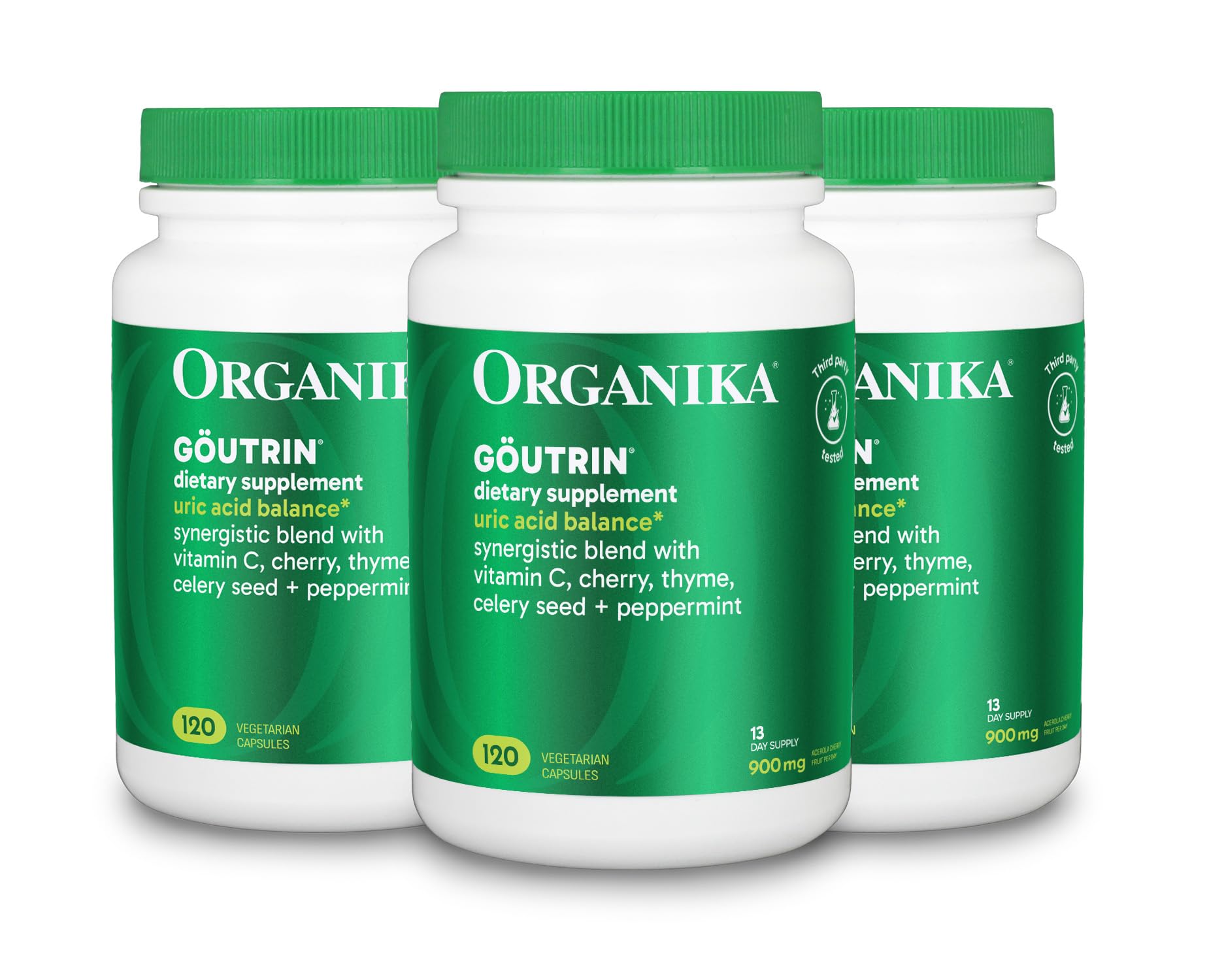 Organika Goutrin Supplement - 120ct, Pack of 3 Organika Au supplements