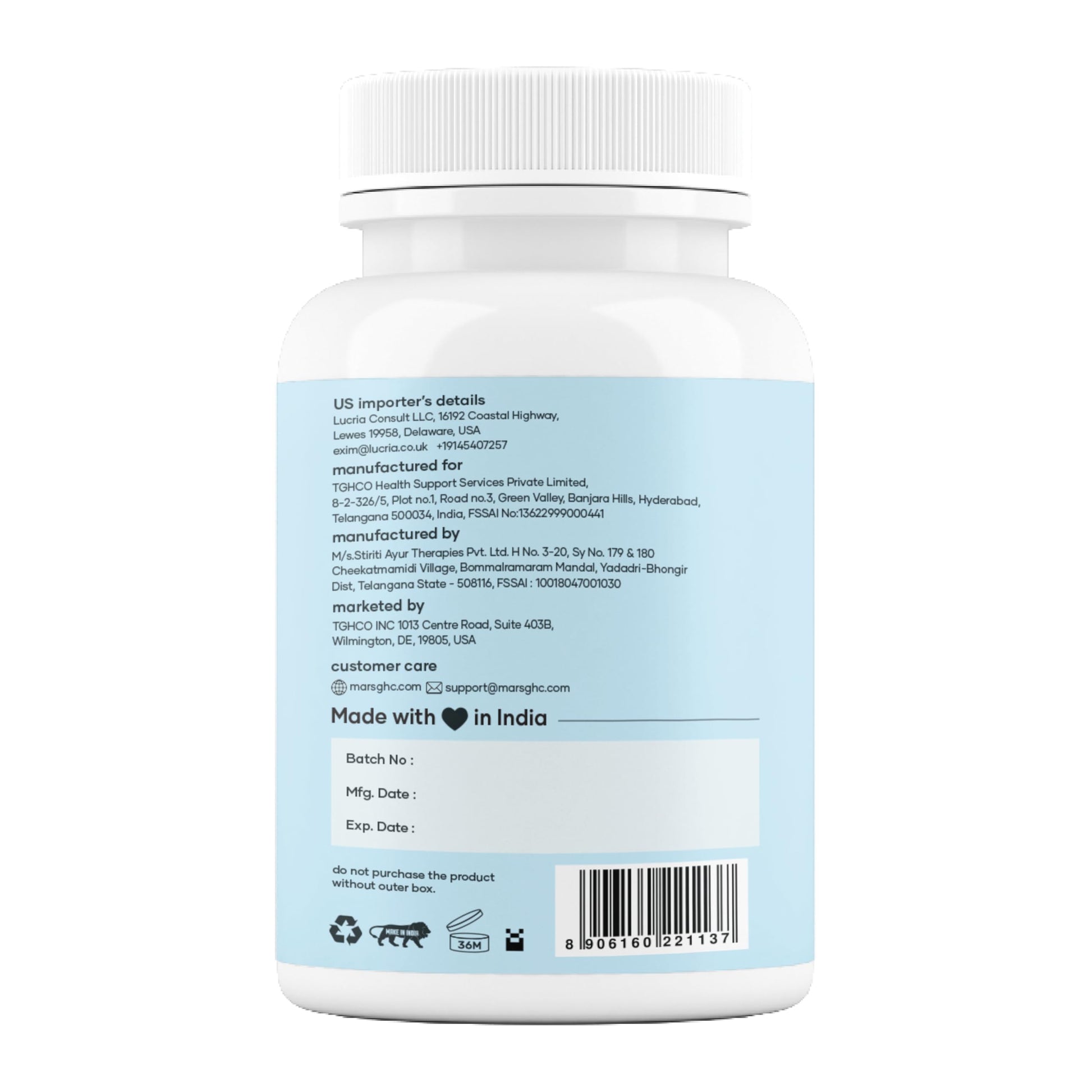 Mars Sea Moss Caps Surge Natural (60N) | Packed with 84 Essential Minerals | Powered with Black Seed Oil, Surgemax & Vitamin D3 | Overall Well-Being - Pack of 3 mars by GHC Au supplements