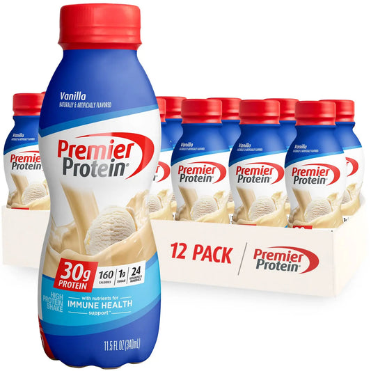 Premier Protein Shake Bottle, Vanilla, Liquid, Powder, keto, 30g Protein, 1g Sugar Premier ProteinAU supplements