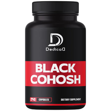 DEDICAD 1000mg Black Cohosh for Menopause Hot Flashes - 240 Capsules for 4-Month Supply - Support for Body Management, Women's Health & Immune System DEDICAD Au supplements
