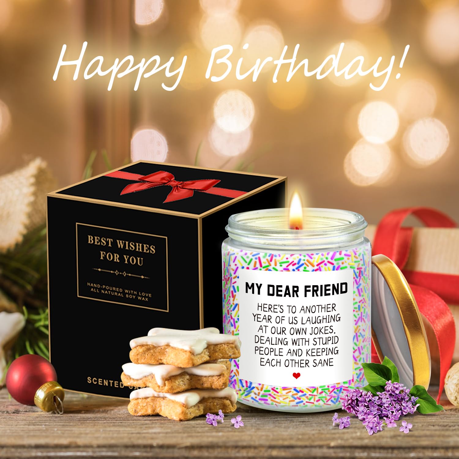 Birthday Gifts for Women, Happy Birthday Candle, Sister Birthday Gifts Ideas LOTICONA Au supplements