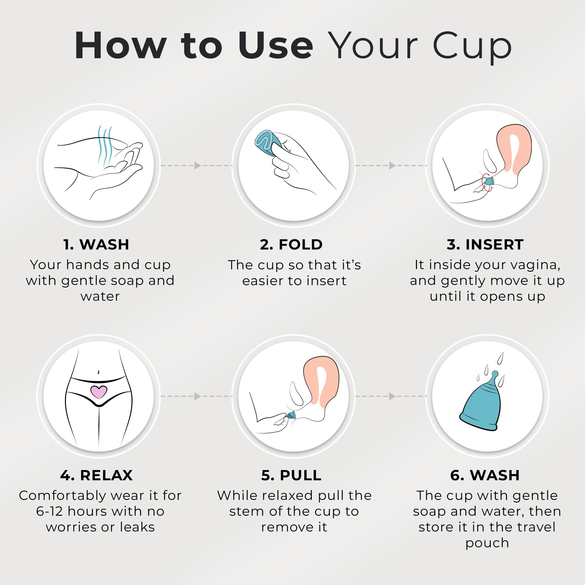 EcoBlossom Reusable Menstrual Cup Set - The Most Reliable Medical Grade Silicone Period Cups EcoBlossom Au supplements