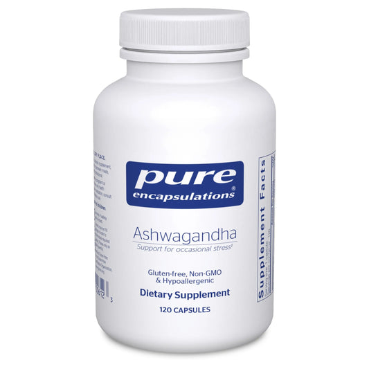 Pure Encapsulations Ashwagandha - 500 mg Ashwagandha Extract - Metabolism & Stress Support - Immune Support - GMO Free & Vegan - 120 Capsules Pure EncapsulationsAU supplements