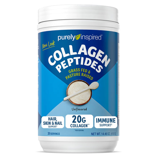 Purely Inspired Collagen Powder, Unflavored (20 Servings) - 20g Hydrolyzed Collagen Peptides Protein Powder for Women & Men - Grass-Fed & Pasture Raised Supports Hair Purely InspiredUS supplements