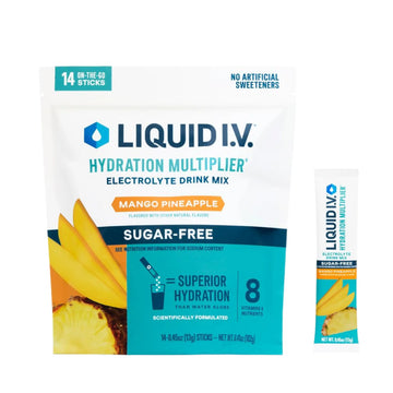 Liquid I.V.® Hydration Multiplier Sugar-Free - Mango Pineapple | Electrolyte Powder Drink Mix | 1 Pack (14 Servings) Liquid I.V. Au supplements