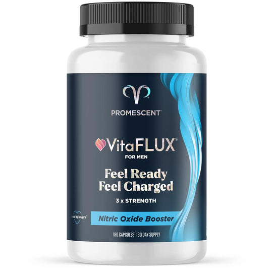 Promescent VitaFLUX Nitric Oxide Supplements for Men, Fast Acting Male Enhancing Pills for Stamina, Size & Performance, L-Arginine L-Citrulline L-Carnitine (30 Servings) PromescentAU supplements