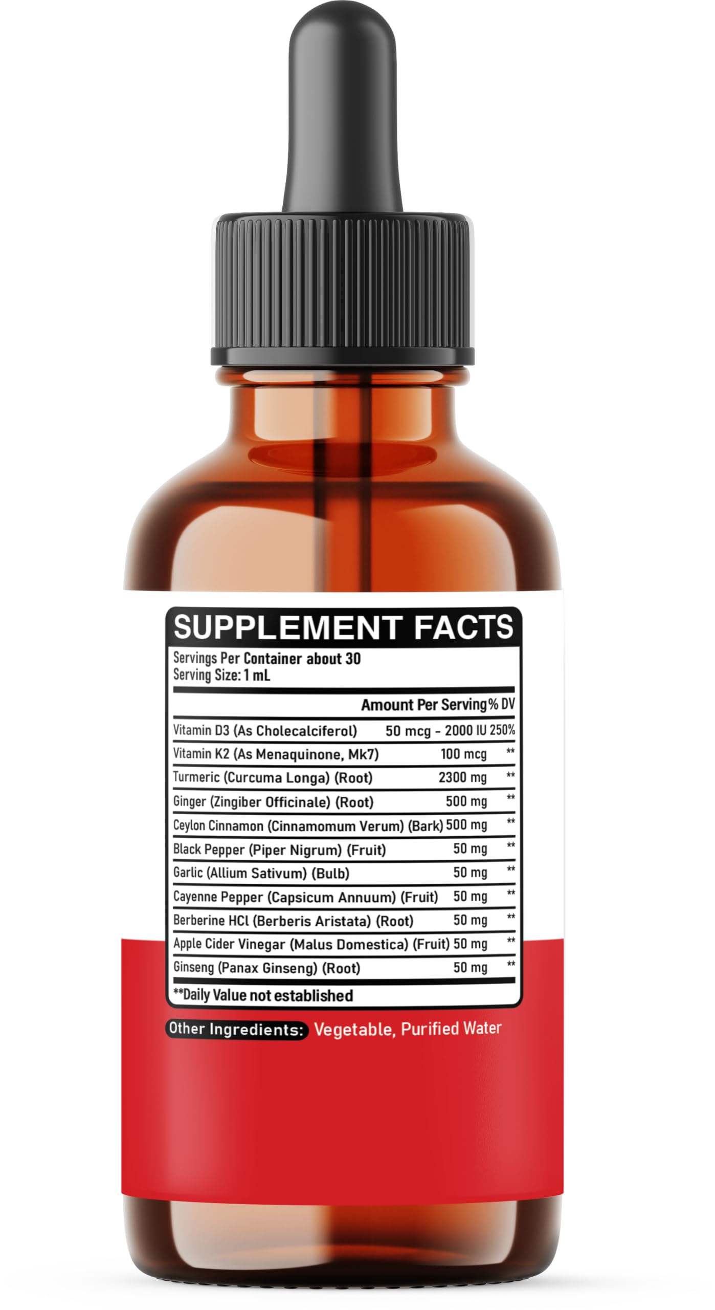 11in1 Liquid Turmeric Supplement – with Ginger, Garlic, Ceylon Cinnamon, Berberine, Ginseng, Apple Cider Vinegar – 1 Fl Oz – 30 Servings DEDICAD Au supplements