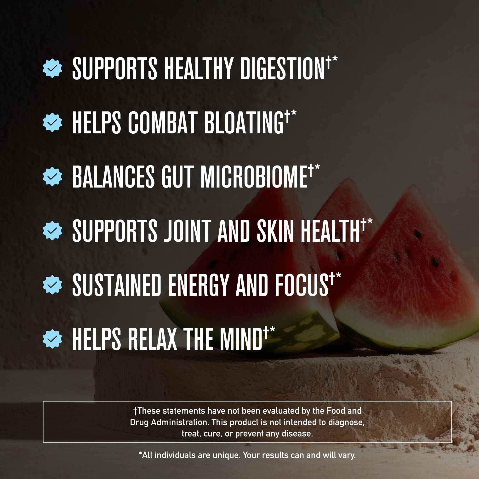 ROUNDHOUSE PROVISION Morning Kick by Chuck Norris - Watermelon Mint Flavor - Greens Superfood Powder with Probiotics, Collagen Peptides & Ashwagandha to Help Support Gut & Joint Health, 3 Pack ROUNDHOUSE PROVISION Au supplements