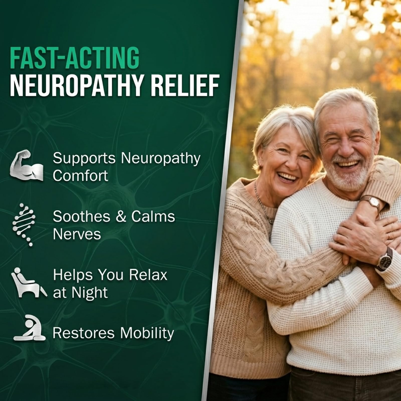 Neuropathy Pain Relief for Feet & Legs, Plant-Based Neuropathy Cream with Arnica, MSM & Vitamin B6 Soothing Formula, Fast-Acting Nerve Pain Relief Cream, Fast-Absorbing,Non-Greasy Daily Support-2.12OZ QQBBMZZ Au supplements
