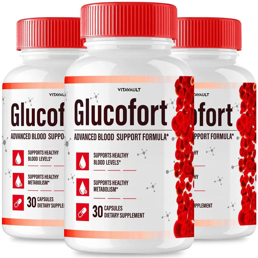 (3 Pack) Glucofort, Max Advanced Blood Support Formula Capsules VitavaultAu supplements