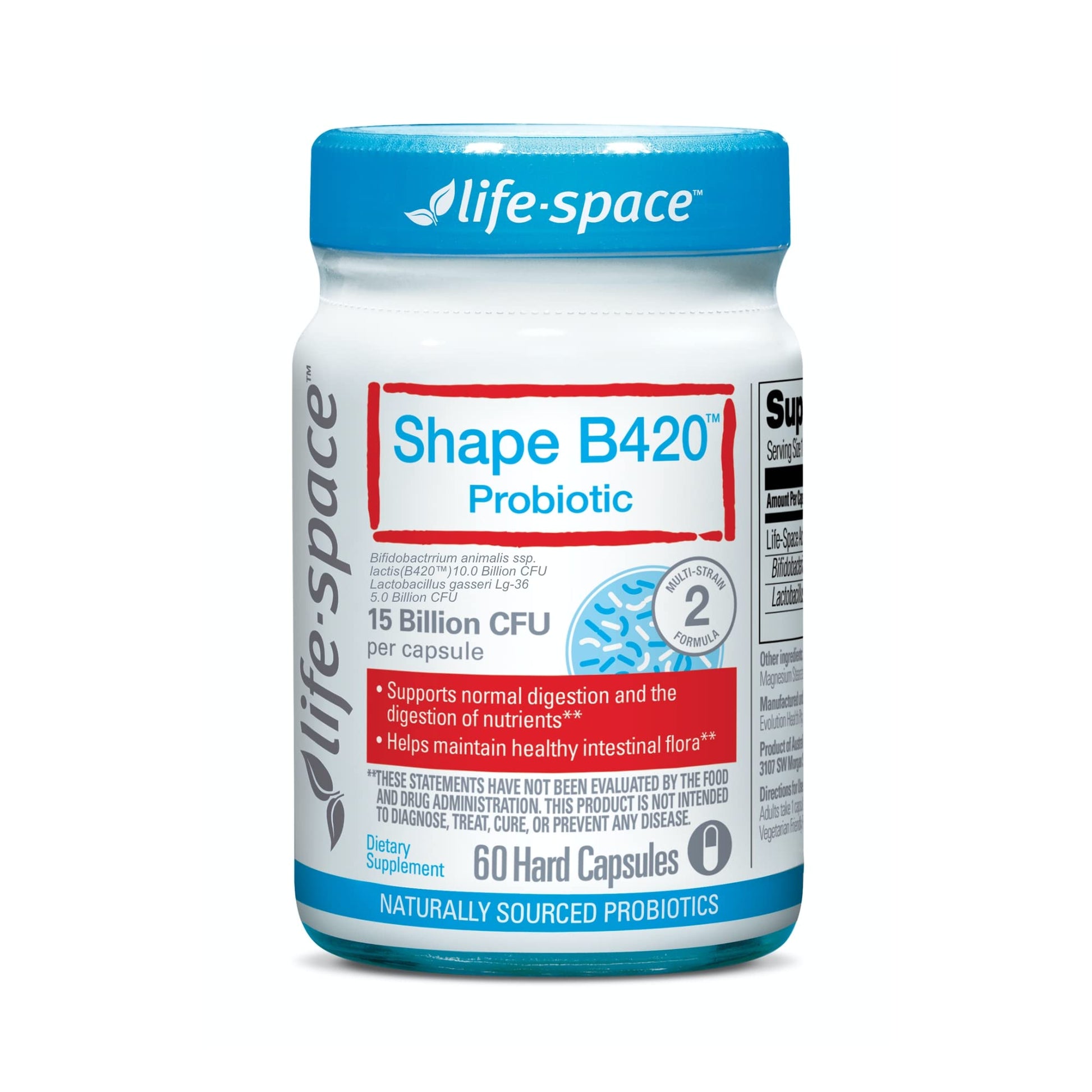 Life-Space Shape B420™ Probiotics, Clinically Studied Strains, Supplement for Women and Men Life-Space Au supplements