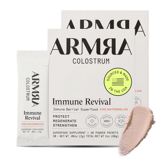 ARMRA Colostrum Powder | Vine Watermelon | Gut Health & Bloating | Skin & Hair | Immunity | Keto, Gluten & Fat-Free | 60 Servings ARMRAAU supplements