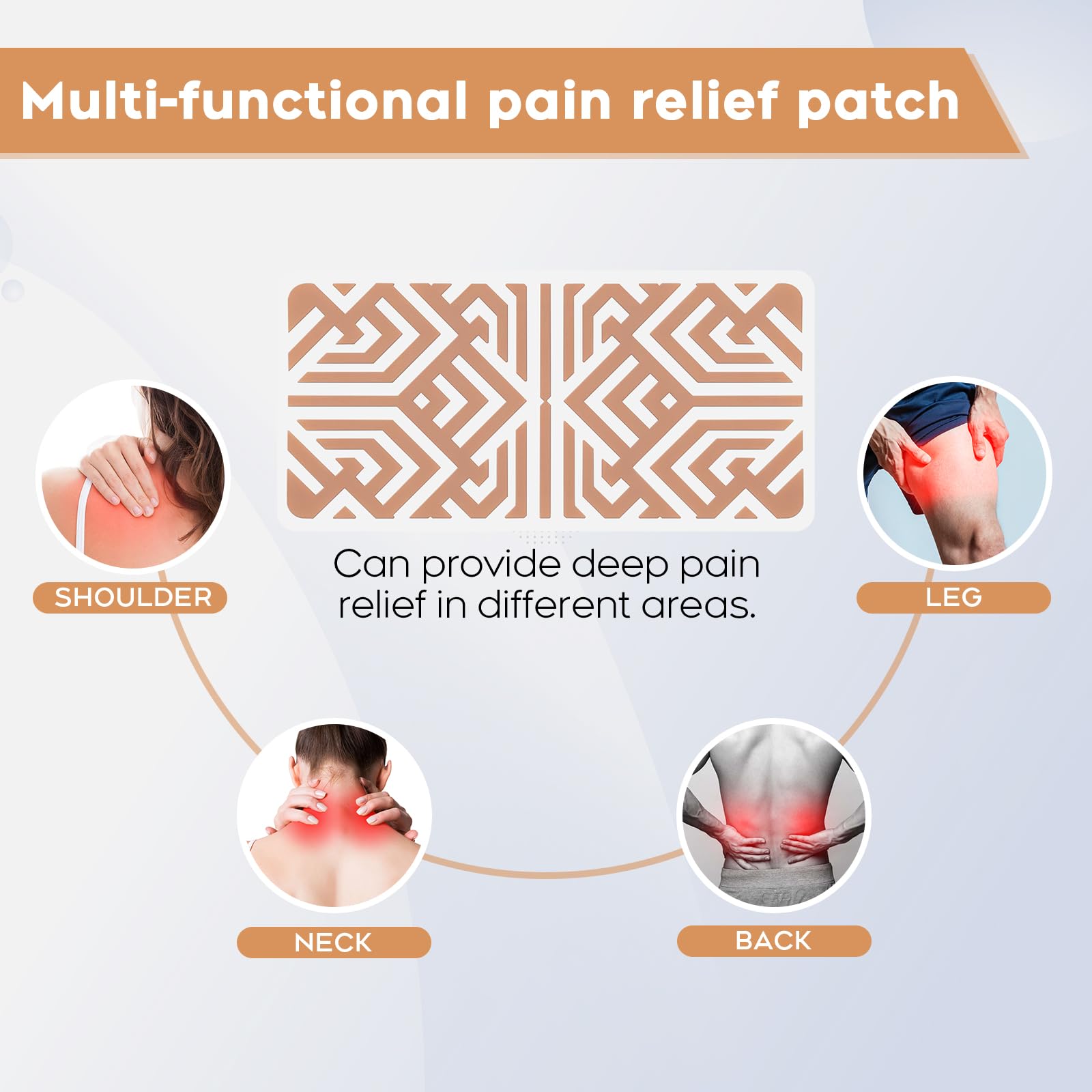 XAYIUIYAX Menthol Pain Patches, Cooling Pain Relief for Sore Muscle Relief - Includes 3 Adhesives, 1 Patch & 1 Carry Case - Relief Back, Shoulder & More - 3.03" × 6.30"-0317 XAYIUIYAX Au supplements