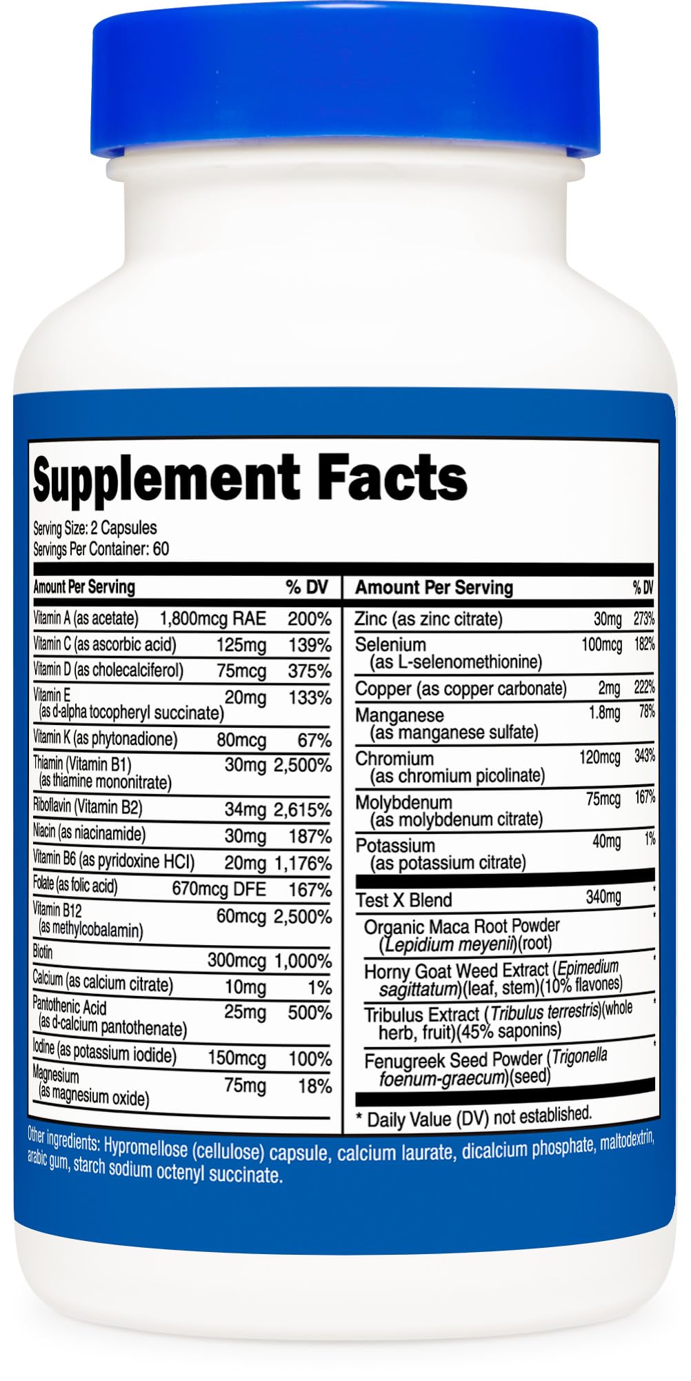 Nutricost Multivitamin for Men 120 Capsules - Vitamins and Minerals for The Healthy Man Nutricost Au supplements