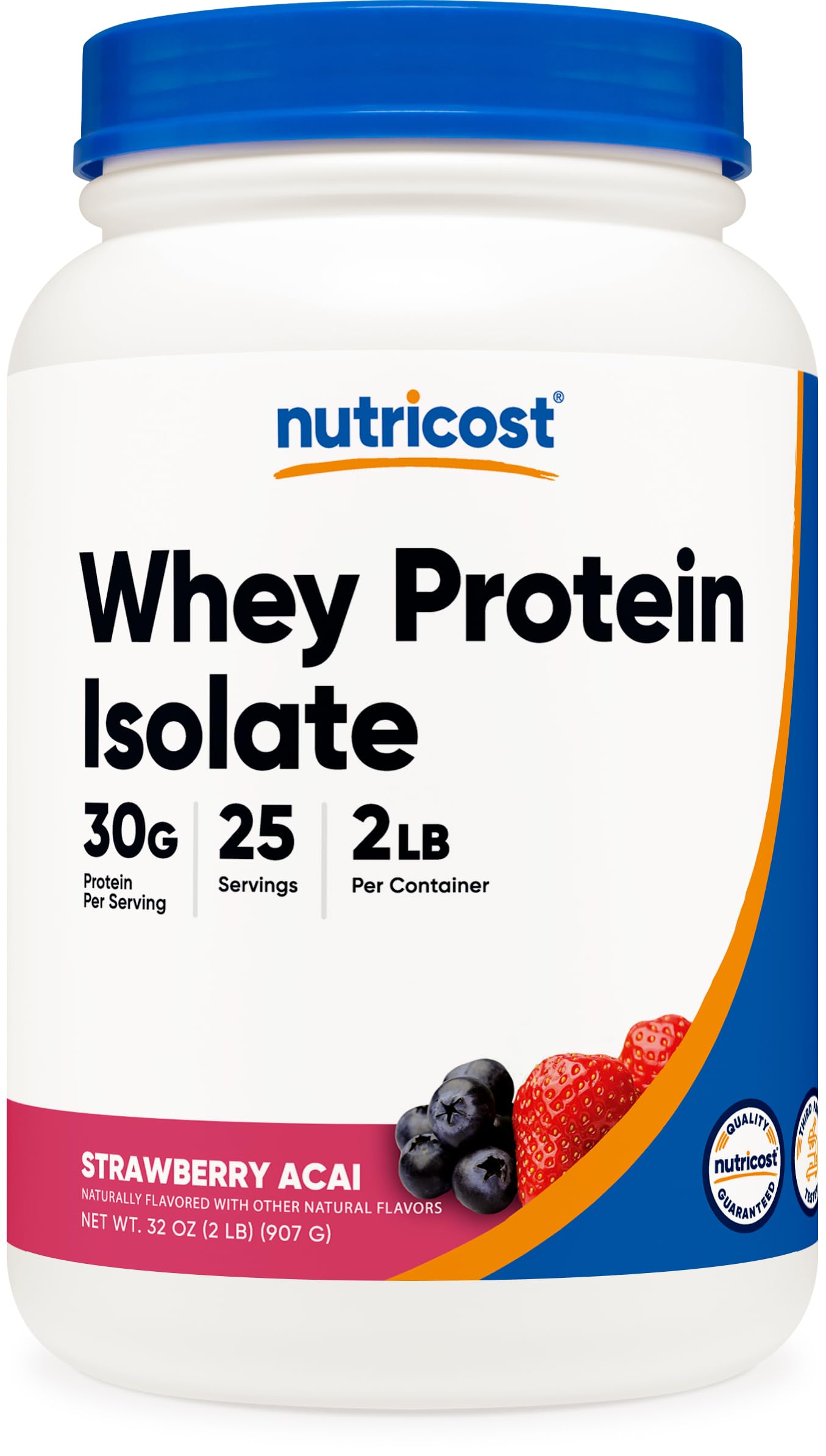 Nutricost Whey Protein Isolate (Strawberry Acai, 2 Pounds) Nutricost Au supplements