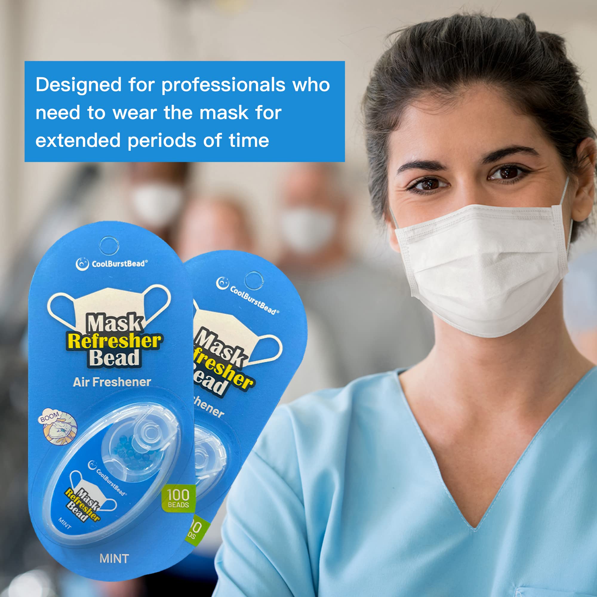 CoolBurstBead Face Mask Refresher, Long-Lasting & Strong Refreshing Fragrance, 4-Pack CoolBurstBead Au supplements