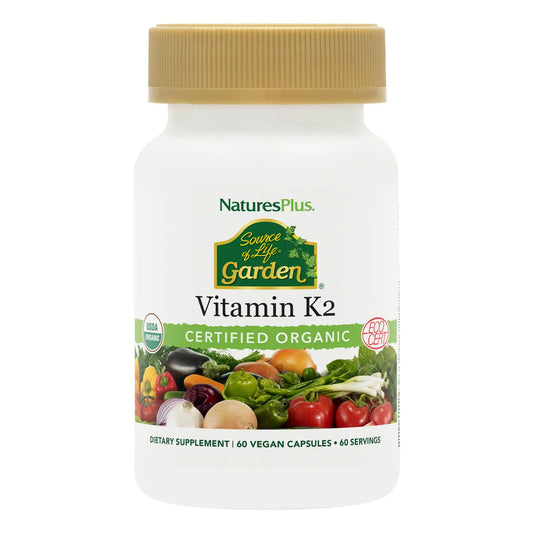 Nature's Plus Sol Garden Vit K2 120 mcg V Capsules, 60 Count NaturesPlusAU supplements