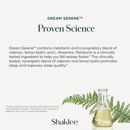 Shaklee - Dream Serene™ Melatonin Sleep Aid - Fall Asleep Faster, Wake Up Refreshed - with Melatonin, Valerian, Lemon Balm, L-Theanine - for Ultimate Beauty Sleep - 30 Softgels ShakleeAu supplements