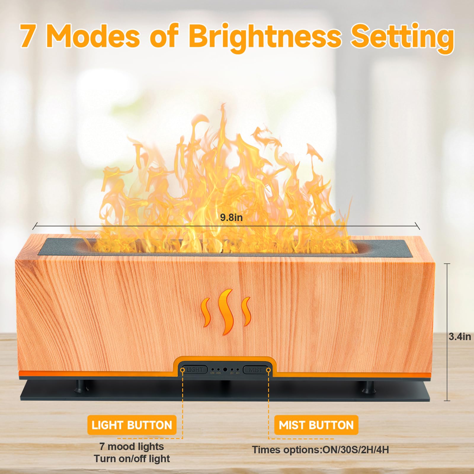 WENPHONE Upgraded 7 Color Essential Oil Diffusers, Flame Air Aroma Diffuser Humidifier, 200ml WENPHONE Au supplements