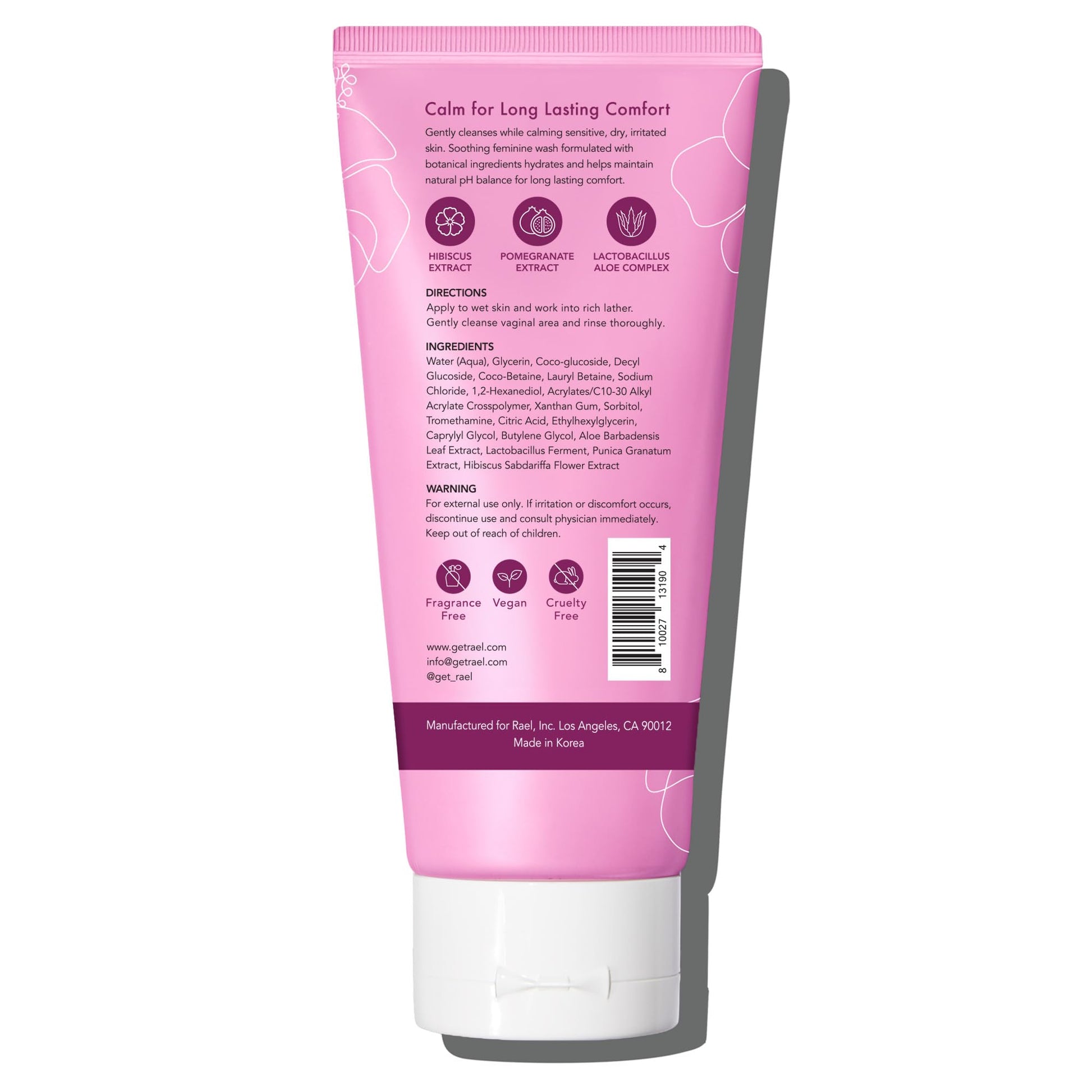 Rael Feminine Wash, Soothing Gel to Foam Wash - pH Balance Feminine Wash for Women, Intimate Wash Rael Au supplements