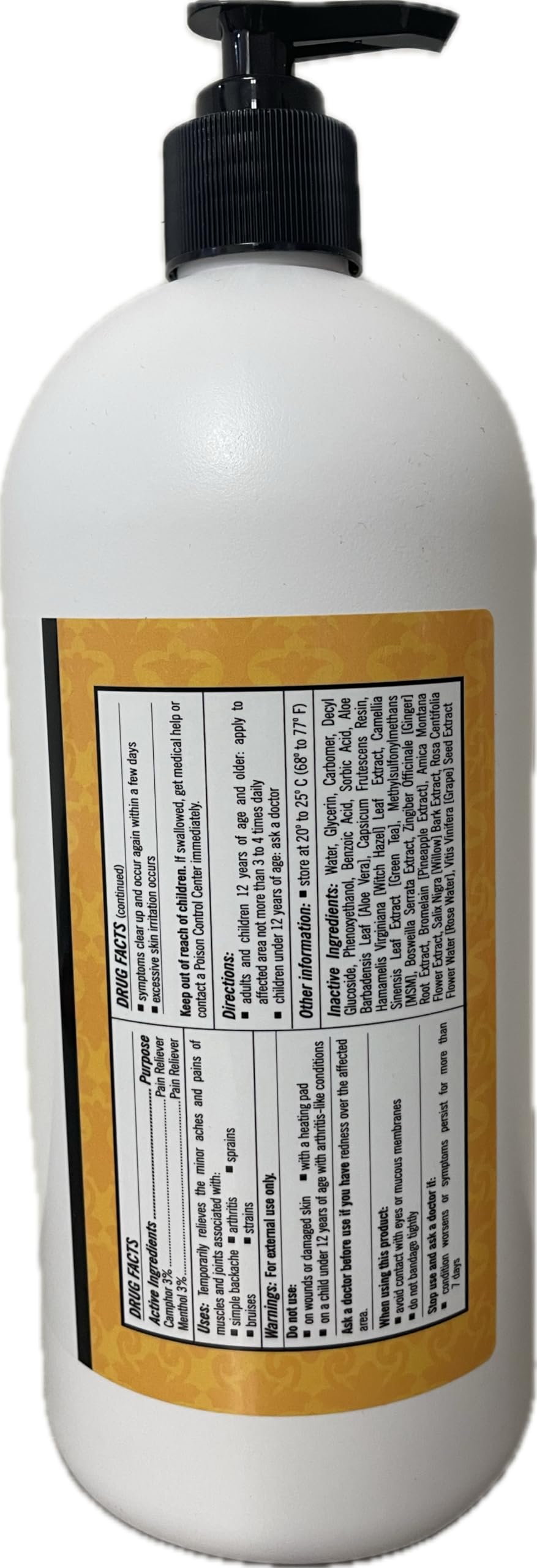 Golden Tiger Pain Relief Cream32oz Pump Golden Tiger Au supplements